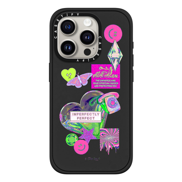 A Subtle Space x CASETiFY iPhone 15 Pro ケース Sticker,Heart マットブラック インパクトケース MagSafe対応 Perfect? by A Subtle Space Father's Day A Subtle Space x CASETiFY iPhone 15 Pro ケース Sticker,Heart マットブラック インパクトケース MagSafe対応 Perfect? by A Subtle Space Father's Day