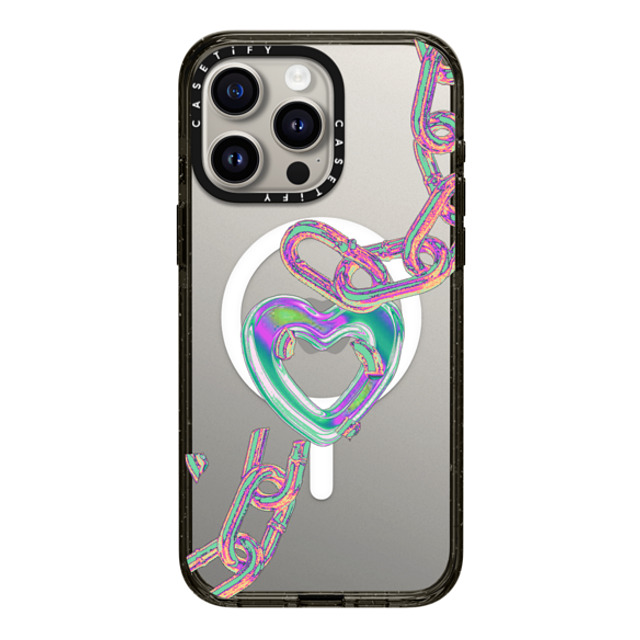 A Subtle Space x CASETiFY iPhone 15 Pro Max Case Heart,Futurism Black Impact Case MagSafe Compatible Chain by A Subtle Space Mother's Day A Subtle Space x CASETiFY iPhone 15 Pro Max Case Heart,Futurism Black Impact Case MagSafe Compatible Chain by A Subtle Space Mother's Day