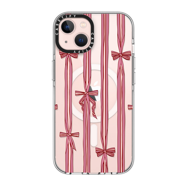 Shayla Bond x CASETiFY iPhone 13 ケース クリア クリア ケース MagSafe対応 Ribbon Play