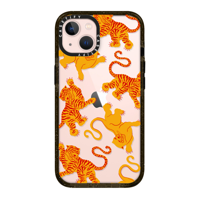 Shayla Bond x CASETiFY iPhone 13 ケース ブラック インパクトケース Tigers, Tigers & Tigers, Oh My