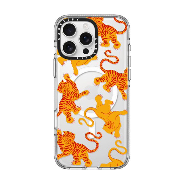 Shayla Bond x CASETiFY iPhone 16 Pro Max ケース クリア クリア ケース MagSafe対応 Tigers, Tigers & Tigers, Oh My