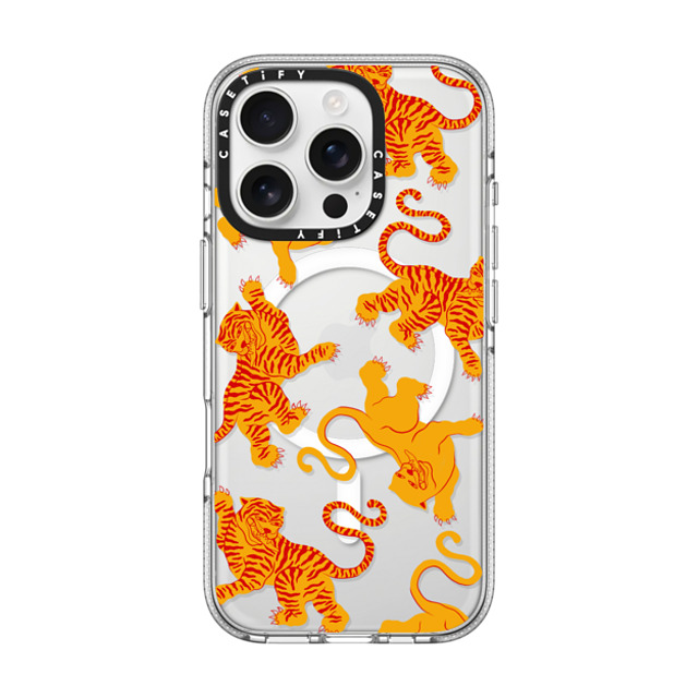 Shayla Bond x CASETiFY iPhone 16 Pro ケース クリア クリア ケース MagSafe対応 Tigers, Tigers & Tigers, Oh My