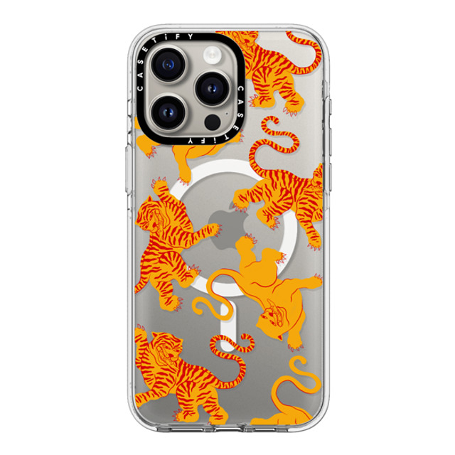 Shayla Bond x CASETiFY iPhone 15 Pro Max ケース クリア クリア ケース MagSafe対応 Tigers, Tigers & Tigers, Oh My