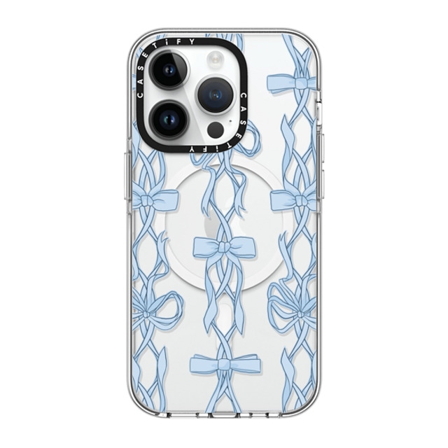 Shayla Bond x CASETiFY iPhone 14 Pro ケース クリア クリア ケース MagSafe対応 Ribbon Play