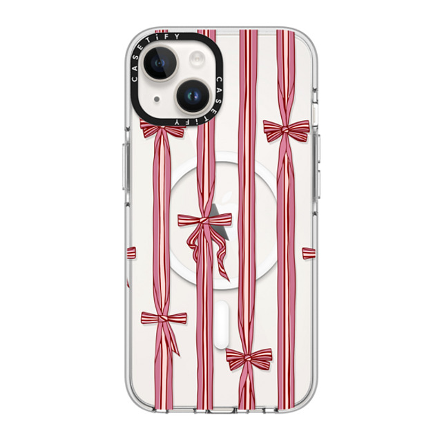 Shayla Bond x CASETiFY iPhone 14 ケース クリア クリア ケース MagSafe対応 Ribbon Play