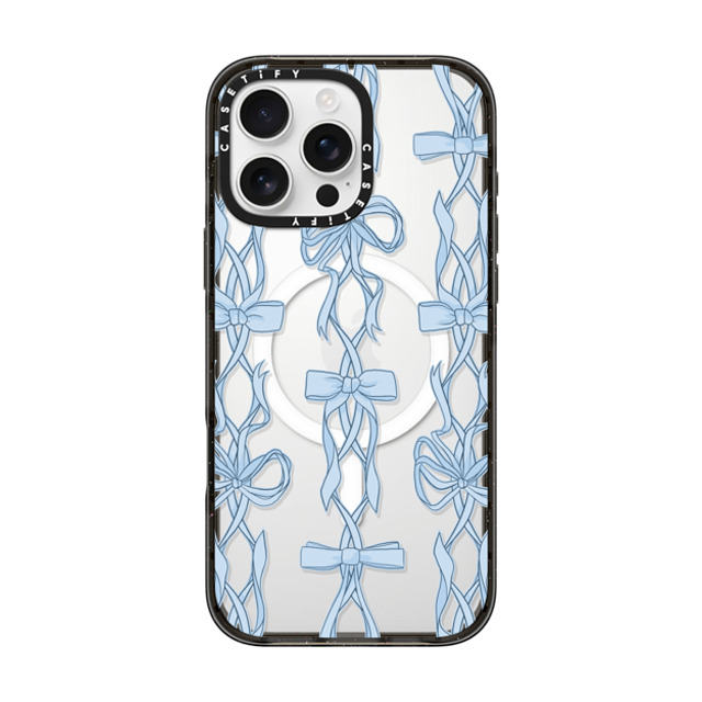 Shayla Bond x CASETiFY iPhone 16 Pro Max ケース ブラック インパクトケース MagSafe対応 Ribbon Play