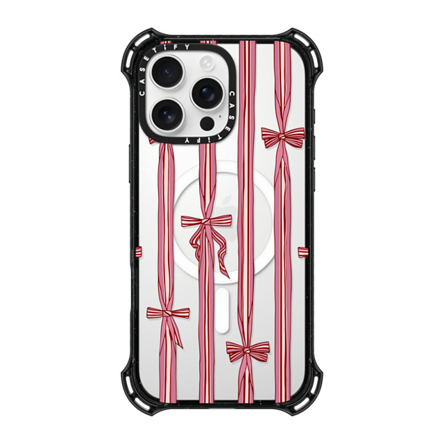 Shayla Bond x CASETiFY iPhone 16 Pro Max ケース ブラック バウンスケース Ribbon Play