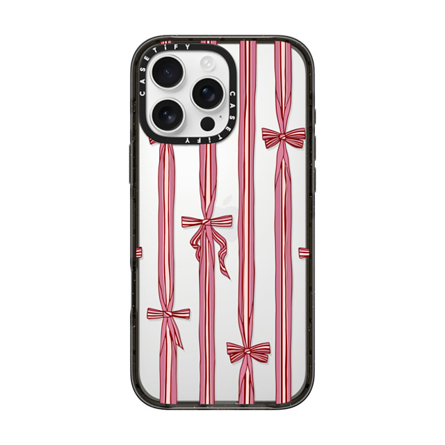 Shayla Bond x CASETiFY iPhone 16 Pro Max ケース ブラック インパクトケース Ribbon Play