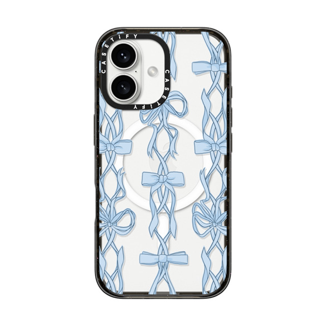 Shayla Bond x CASETiFY iPhone 16 ケース ブラック インパクトケース MagSafe対応 Ribbon Play