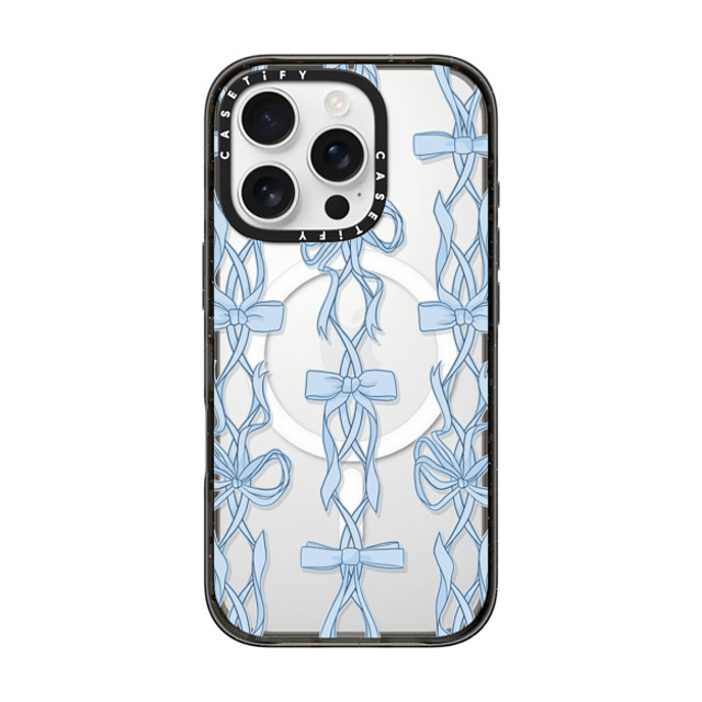 Shayla Bond x CASETiFY iPhone 16 Pro ケース ブラック インパクトケース MagSafe対応 Ribbon Play