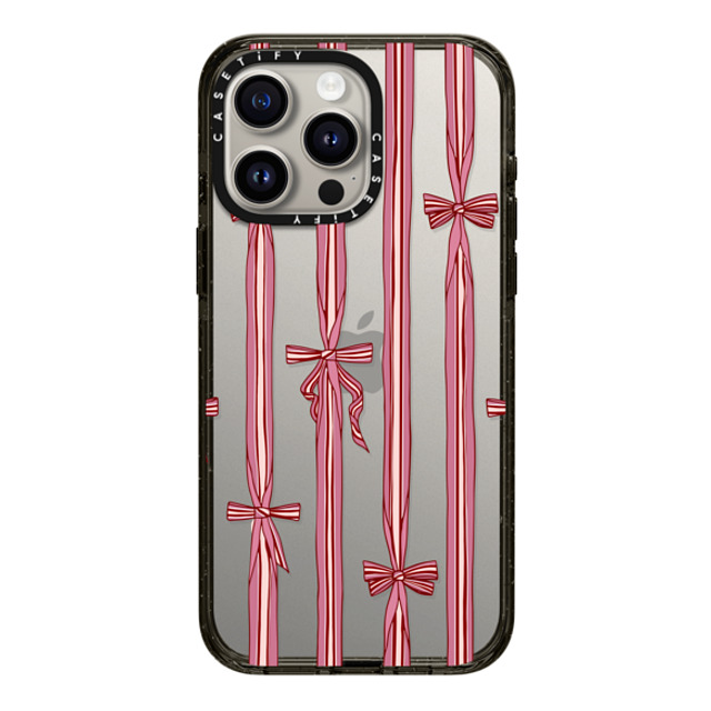 Shayla Bond x CASETiFY iPhone 15 Pro Max ケース ブラック インパクトケース Ribbon Play