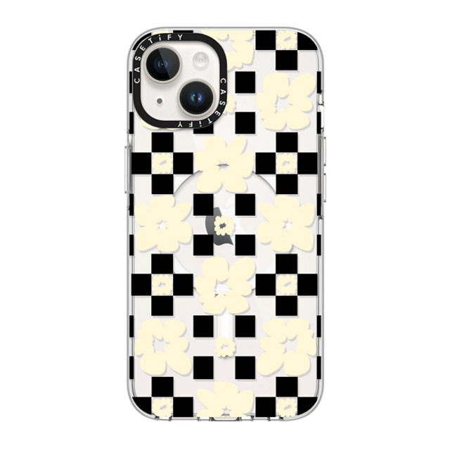 Shayla Bond x CASETiFY iPhone 14 Case Clear Clear Case MagSafe Compatible Floral Gridlock Shayla Bond x CASETiFY iPhone 14 Case Clear Clear Case MagSafe Compatible Floral Gridlock