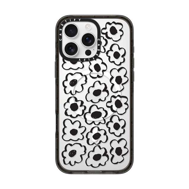 Shayla Bond x CASETiFY iPhone 16 Pro Max Case Floral,Pattern ブラック インパクトケース MagSafe対応 Skribble Flower Mother's Day Shayla Bond x CASETiFY iPhone 16 Pro Max Case Floral,Pattern ブラック インパクトケース MagSafe対応 Skribble Flower Mother's Day