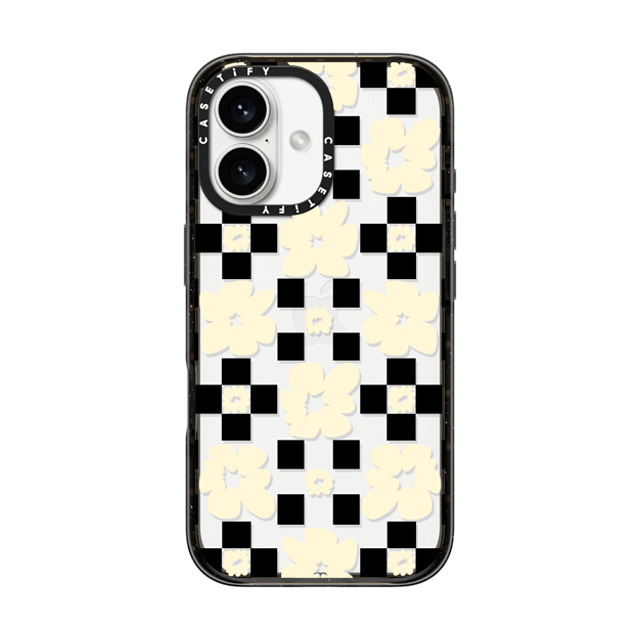 Shayla Bond x CASETiFY iPhone 16 ケース Floral,Pattern ブラック インパクトケース Floral Gridlock Father's Day Shayla Bond x CASETiFY iPhone 16 ケース Floral,Pattern ブラック インパクトケース Floral Gridlock Father's Day
