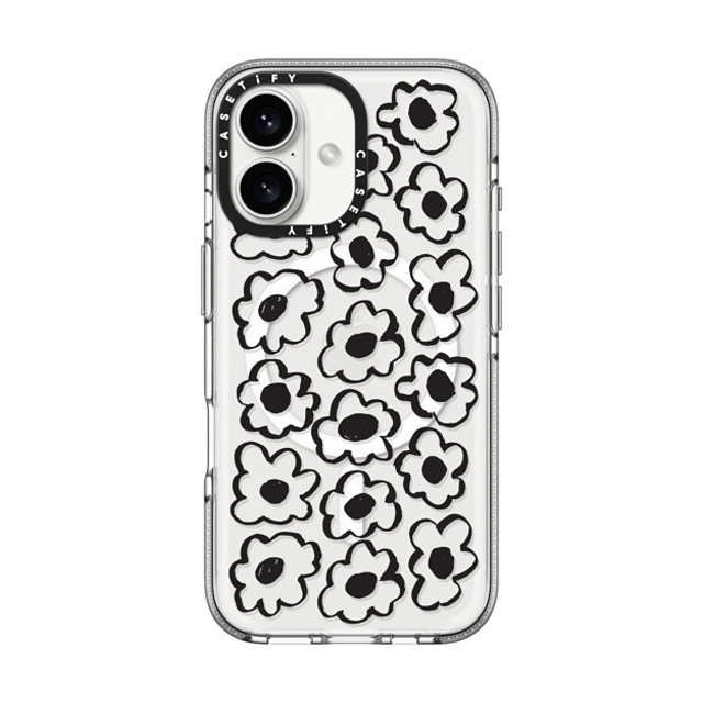Shayla Bond x CASETiFY iPhone 16 ケース Floral,Pattern クリア クリア ケース MagSafe対応 Skribble Flower Father's Day Shayla Bond x CASETiFY iPhone 16 ケース Floral,Pattern クリア クリア ケース MagSafe対応 Skribble Flower Father's Day