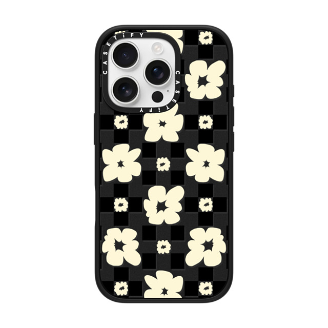 Shayla Bond x CASETiFY iPhone 16 Pro ケース Floral,Pattern マットブラック インパクトケース MagSafe対応 Floral Gridlock Father's Day Shayla Bond x CASETiFY iPhone 16 Pro ケース Floral,Pattern マットブラック インパクトケース MagSafe対応 Floral Gridlock Father's Day