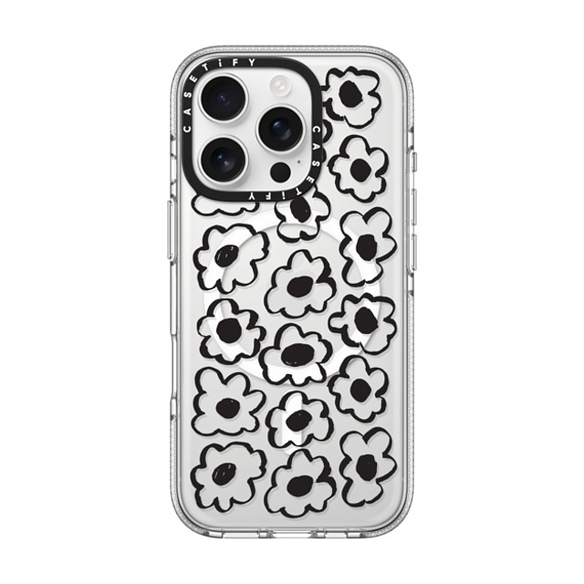 Shayla Bond x CASETiFY iPhone 16 Pro Case Floral,Pattern クリア クリア ケース MagSafe対応 Skribble Flower Mother's Day Shayla Bond x CASETiFY iPhone 16 Pro Case Floral,Pattern クリア クリア ケース MagSafe対応 Skribble Flower Mother's Day