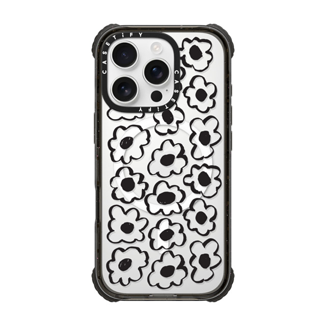 Shayla Bond x CASETiFY iPhone 16 Pro ケース Floral,Pattern ブラック ウルトラ インパクトケース MagSafe 対応 Skribble Flower Father's Day Shayla Bond x CASETiFY iPhone 16 Pro ケース Floral,Pattern ブラック ウルトラ インパクトケース MagSafe 対応 Skribble Flower Father's Day