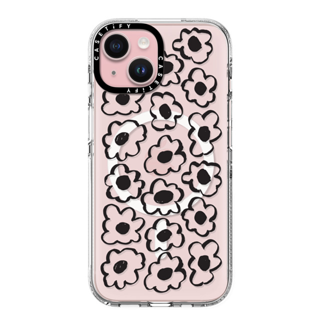 Shayla Bond x CASETiFY iPhone 15 Case Floral,Pattern Clear Clear Case MagSafe Compatible Skribble Flower Mother's Day Shayla Bond x CASETiFY iPhone 15 Case Floral,Pattern Clear Clear Case MagSafe Compatible Skribble Flower Mother's Day