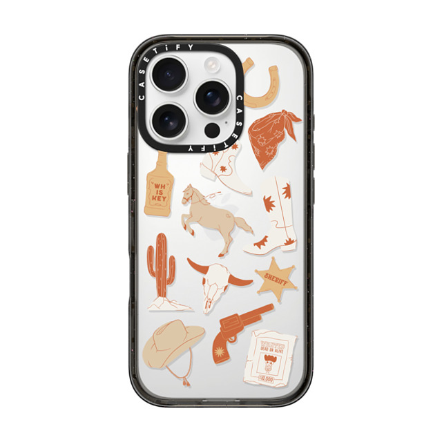 Shayla Bond x CASETiFY iPhone 16 Pro Case Black Impact Case Western Cowboy by Shayla Bond Shayla Bond x CASETiFY iPhone 16 Pro Case Black Impact Case Western Cowboy by Shayla Bond