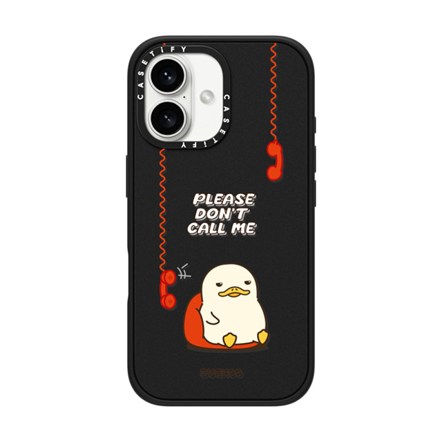 DUCKOO x CASETiFY iPhone 16 ケース Cartoon マットブラック インパクトケース MagSafe対応 DON'T CALL DUCKOO Mother's Day DUCKOO x CASETiFY iPhone 16 ケース Cartoon マットブラック インパクトケース MagSafe対応 DON'T CALL DUCKOO Mother's Day