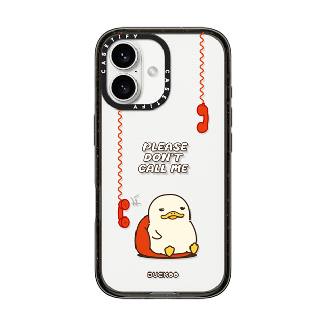 DUCKOO x CASETiFY iPhone 16 Case Cartoon Black Impact Case DON'T CALL DUCKOO Mother's Day DUCKOO x CASETiFY iPhone 16 Case Cartoon Black Impact Case DON'T CALL DUCKOO Mother's Day