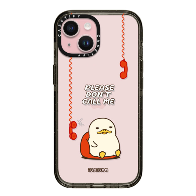 DUCKOO x CASETiFY iPhone 15 Case Cartoon Black Impact Case DON'T CALL DUCKOO Mother's Day DUCKOO x CASETiFY iPhone 15 Case Cartoon Black Impact Case DON'T CALL DUCKOO Mother's Day