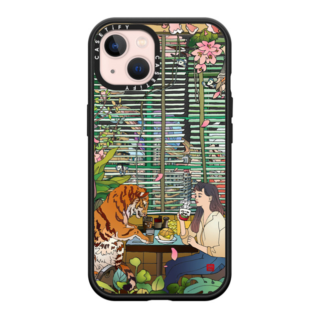 Vivian Ho x CASETiFY iPhone 13 ケース マットブラック インパクトケース MagSafe対応 Vivian Ho - I miss us.