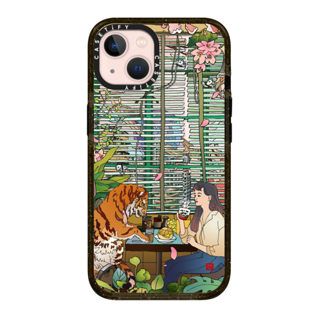 Vivian Ho x CASETiFY iPhone 13 ケース ブラック インパクトケース Vivian Ho - I miss us.