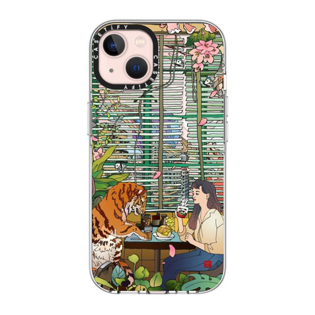 Vivian Ho x CASETiFY iPhone 13 ケース クリア クリア ケース MagSafe対応 Vivian Ho - I miss us.