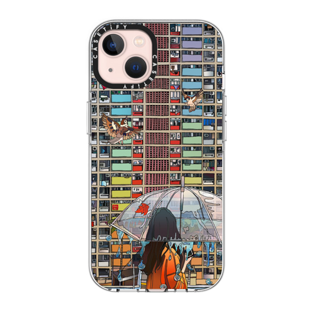 Vivian Ho x CASETiFY iPhone 13 ケース クリア クリア ケース MagSafe対応 Vivian Ho - Rainbow after Rain