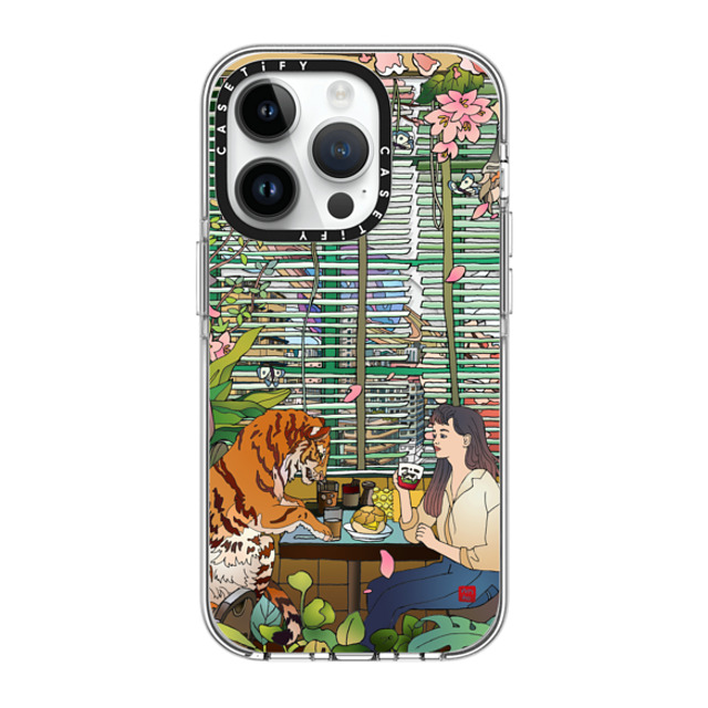 Vivian Ho x CASETiFY iPhone 14 Pro ケース クリア クリア ケース MagSafe対応 Vivian Ho - I miss us.