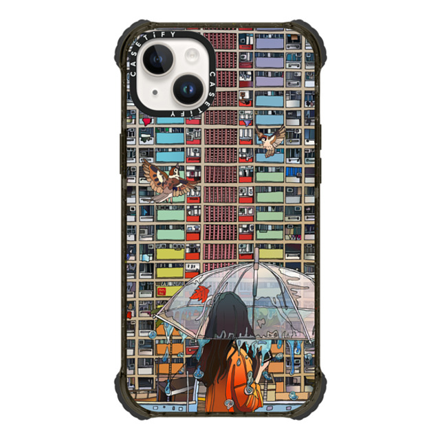 Vivian Ho x CASETiFY iPhone 14 Plus Case Rainbow,Anime ブラック ウルトラインパクトケース Vivian Ho - Rainbow after Rain Mother's Day Vivian Ho x CASETiFY iPhone 14 Plus Case Rainbow,Anime ブラック ウルトラインパクトケース Vivian Ho - Rainbow after Rain Mother's Day