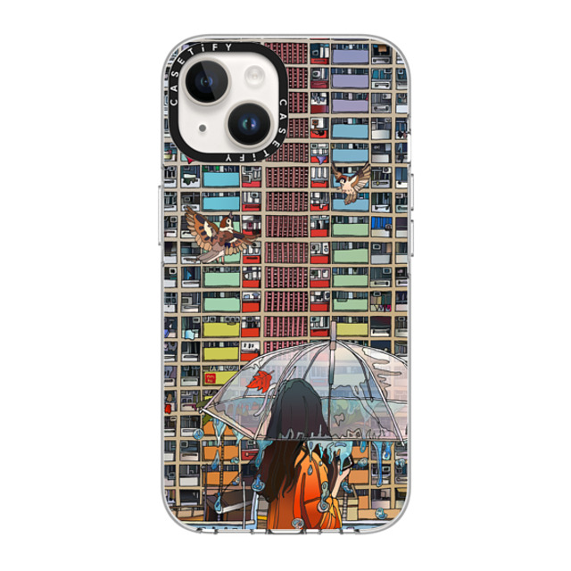 Vivian Ho x CASETiFY iPhone 14 Case Clear Clear Case MagSafe Compatible Vivian Ho - Rainbow after Rain Vivian Ho x CASETiFY iPhone 14 Case Clear Clear Case MagSafe Compatible Vivian Ho - Rainbow after Rain