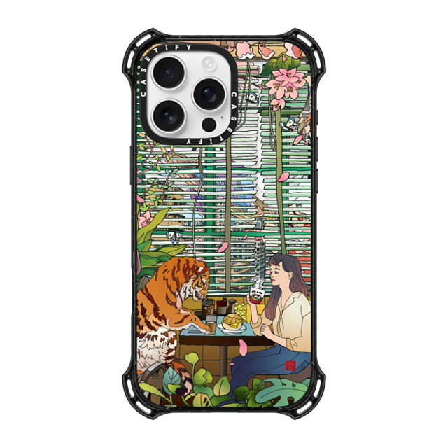 Vivian Ho x CASETiFY iPhone 16 Pro Max ケース ブラック バウンスケース Vivian Ho - I miss us.