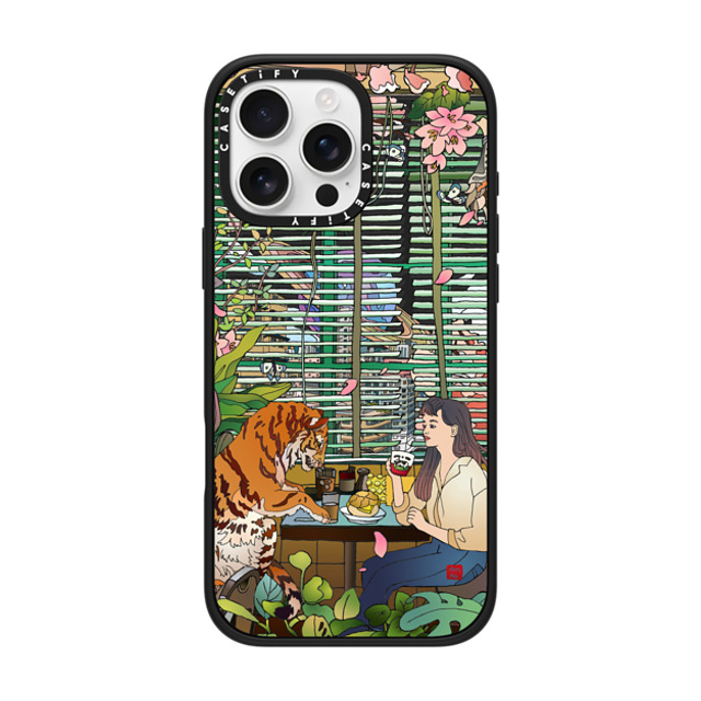 Vivian Ho x CASETiFY iPhone 16 Pro Max ケース マットブラック インパクトケース MagSafe対応 Vivian Ho - I miss us.