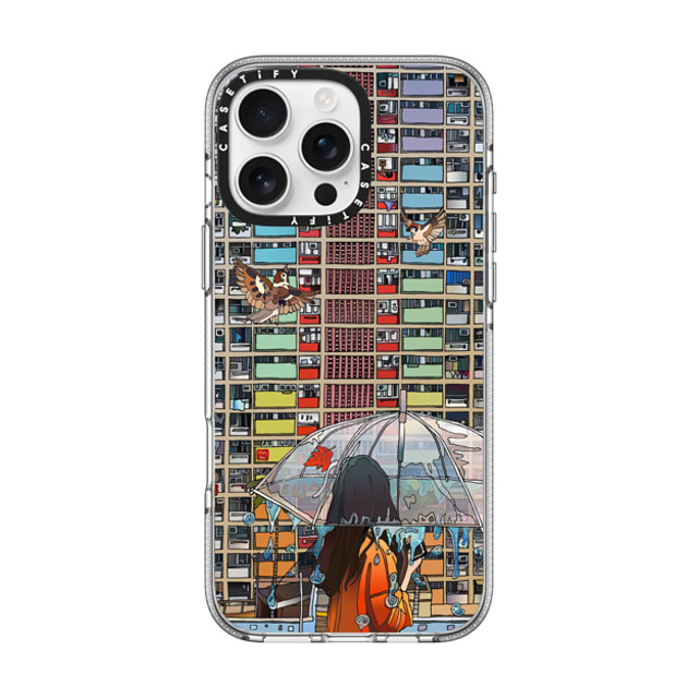 Vivian Ho x CASETiFY iPhone 16 Pro Max ケース クリア クリア ケース MagSafe対応 Vivian Ho - Rainbow after Rain