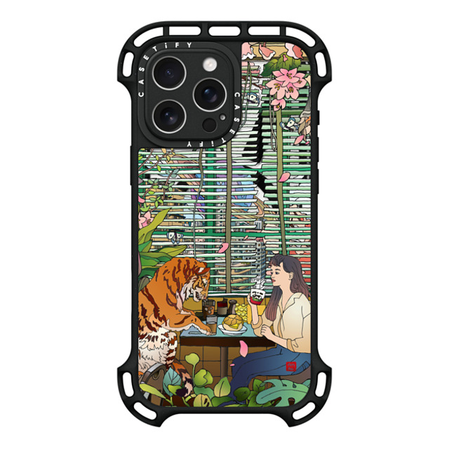 Vivian Ho x CASETiFY iPhone 16 Pro Max ケース ブラック ウルトラ バウンスケース MagSafe対応 Vivian Ho - I miss us.