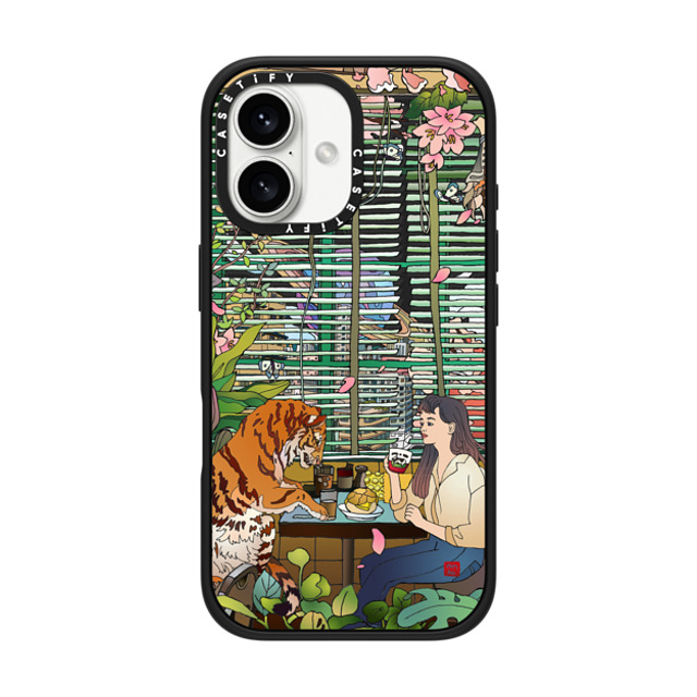 Vivian Ho x CASETiFY iPhone 16 ケース マットブラック インパクトケース MagSafe対応 Vivian Ho - I miss us.