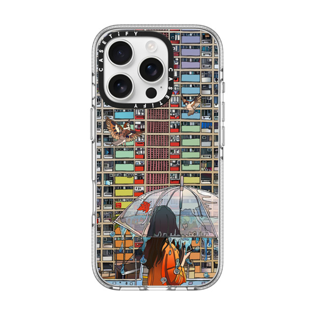 Vivian Ho x CASETiFY iPhone 16 Pro ケース クリア クリア ケース MagSafe対応 Vivian Ho - Rainbow after Rain