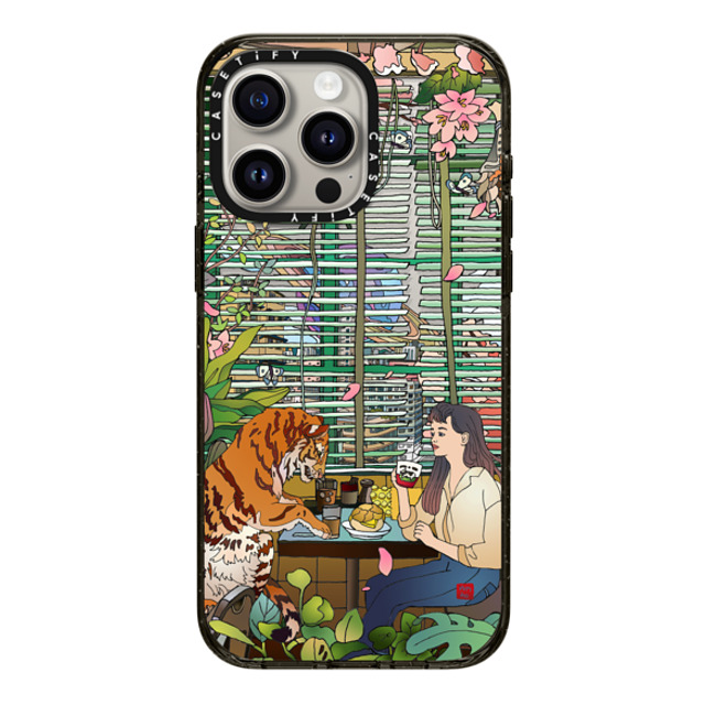 Vivian Ho x CASETiFY iPhone 15 Pro Max ケース ブラック インパクトケース Vivian Ho - I miss us.