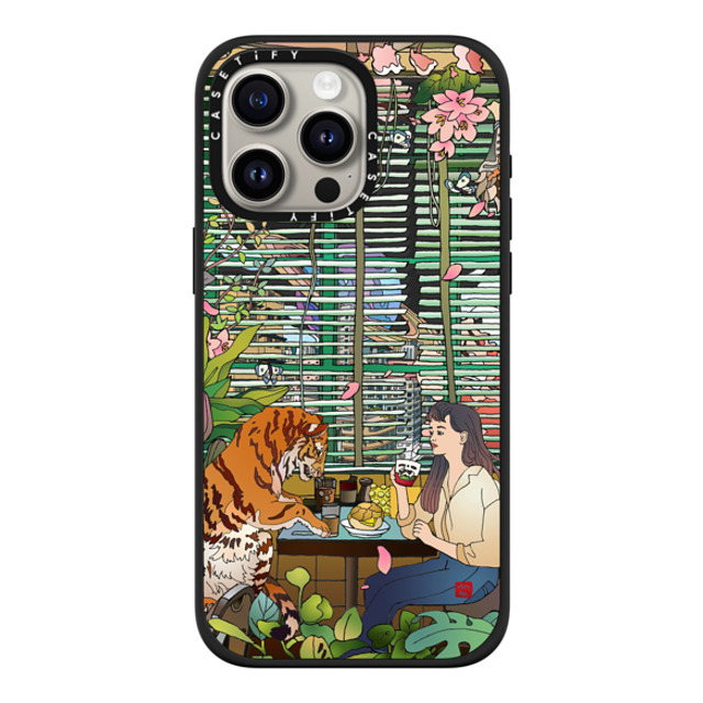 Vivian Ho x CASETiFY iPhone 15 Pro Max ケース マットブラック インパクトケース MagSafe対応 Vivian Ho - I miss us.