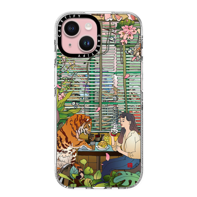 Vivian Ho x CASETiFY iPhone 15 ケース クリア クリア ケース MagSafe対応 Vivian Ho - I miss us.