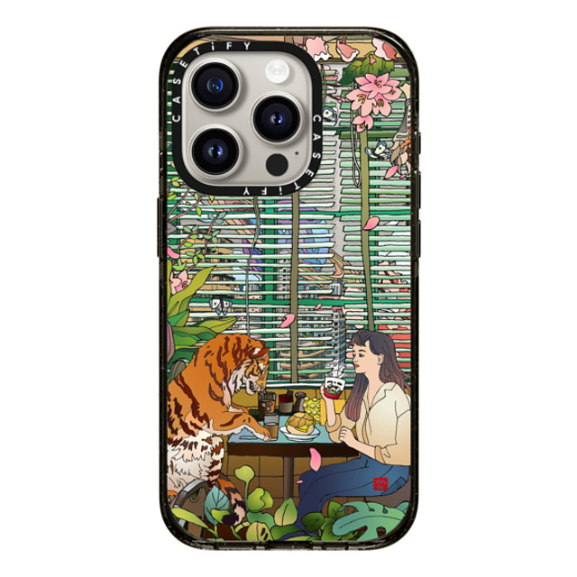 Vivian Ho x CASETiFY iPhone 15 Pro ケース ブラック インパクトケース Vivian Ho - I miss us.