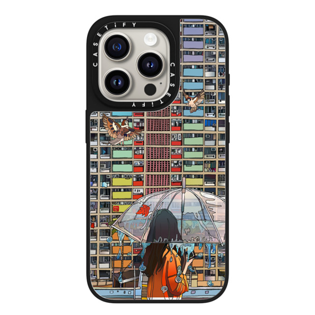 Vivian Ho x CASETiFY iPhone 15 Pro Case Silver on Black ミラーケース MagSafe対応 Vivian Ho - Rainbow after Rain Vivian Ho x CASETiFY iPhone 15 Pro Case Silver on Black ミラーケース MagSafe対応 Vivian Ho - Rainbow after Rain