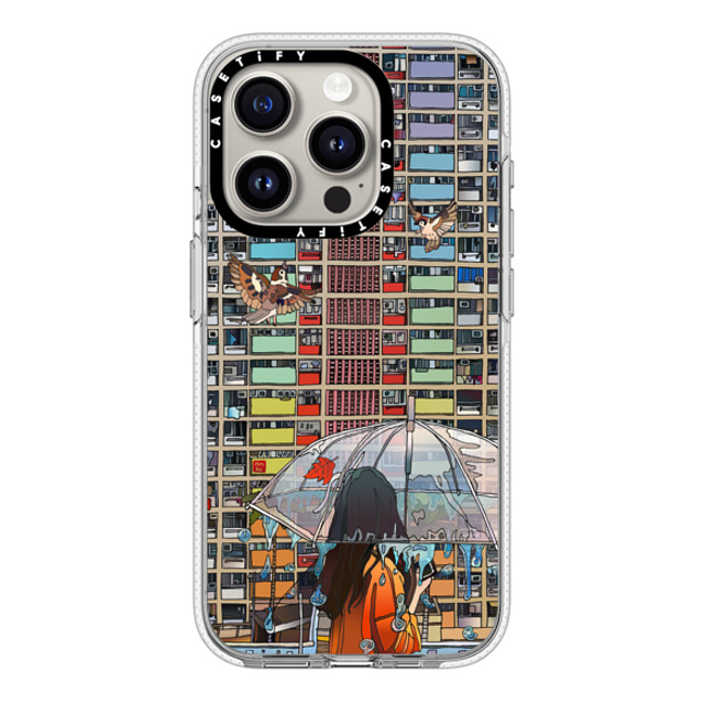 Vivian Ho x CASETiFY iPhone 15 Pro ケース クリア クリア ケース MagSafe対応 Vivian Ho - Rainbow after Rain