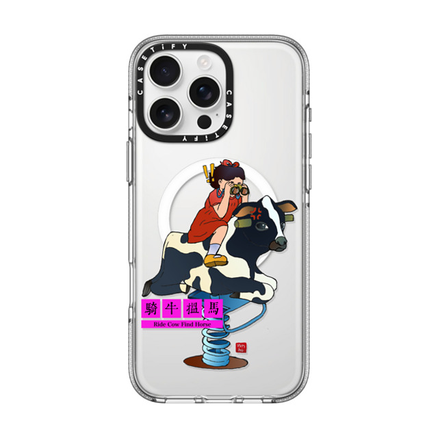 Vivian Ho x CASETiFY iPhone 16 Pro Max Case Cow,Animal Clear Clear Case MagSafe Compatible Vivian Ho - Ride Cow Find Horse Father's Day Vivian Ho x CASETiFY iPhone 16 Pro Max Case Cow,Animal Clear Clear Case MagSafe Compatible Vivian Ho - Ride Cow Find Horse Father's Day
