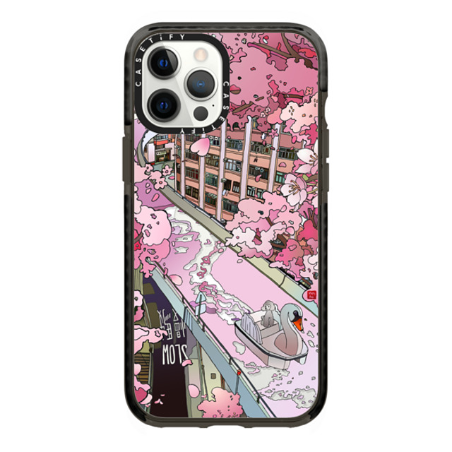 Vivian Ho x CASETiFY iPhone 12 Pro Max ケース ブラック インパクトケース MagSafe対応 Vivian Ho - Sakura Dream