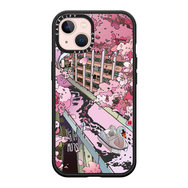 Vivian Ho x CASETiFY iPhone 13 ケース マットブラック インパクトケース MagSafe対応 Vivian Ho - Sakura Dream