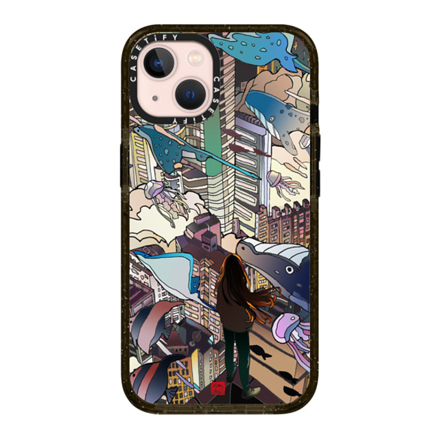 Vivian Ho x CASETiFY iPhone 13 ケース ブラック インパクトケース Vivian Ho - I can't take my eyes off you